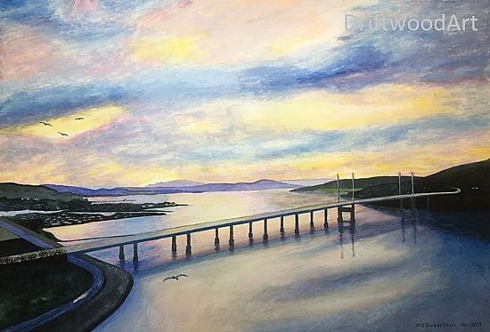 kessock bridge at sunset